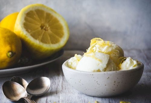 3 Gereçli Limonlu Dondurma