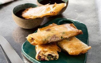 Baklava hamurunda bıldırcın çıtır