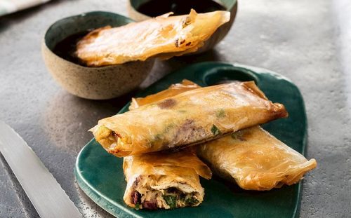 Baklava hamurunda bıldırcın çıtır