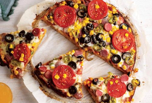 Bayat ekmek pizzası