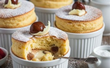 Beyaz Çikolatalı Kestaneli Sufle Tarifi