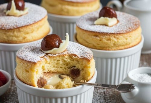 Beyaz Çikolatalı Kestaneli Sufle Tarifi