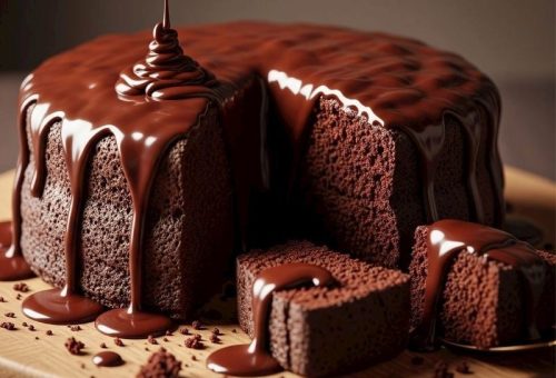 Bol Çikolatalı Şelale Kek