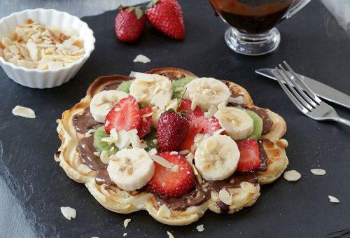 Çikolata Soslu Waffle