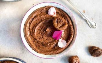 Çikolatalı kestaneli vegan mousse