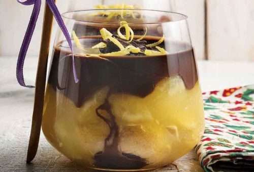 Çikolatalı portakallı kup