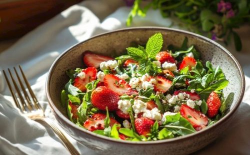 Çilekli Naneli Yaz Salatası Tanımı