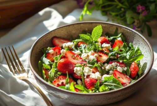 Çilekli Naneli Yaz Salatası Tanımı