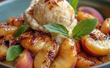 Dondurmalı Şeftali Tatlısı Tanımı