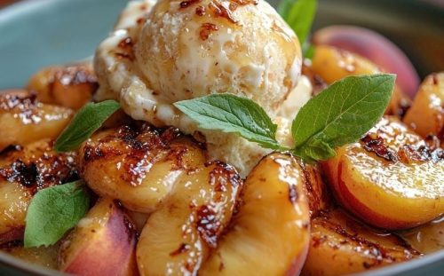 Dondurmalı Şeftali Tatlısı Tanımı