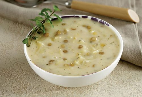 Erişteli yeşil mercimek