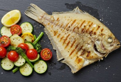 Fırında Sebzeli Kalkan Balığı Tarifi