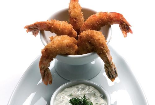 Hindistan Cevizinde Karides Pane