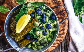 İç bakla yatağında yaprak sarma