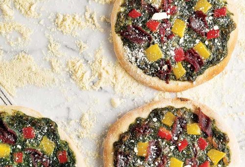 ISPANAK PÜRELİ VE MOZZARELLALI PİZZA