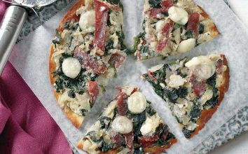 ISPANAKLI VE ENGİNARLI TORTİLLA PİZZA