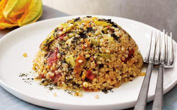 Kabak çiçekli yörük pilavı