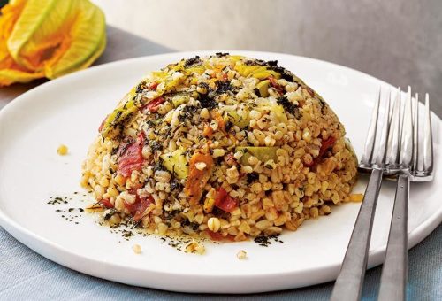 Kabak çiçekli yörük pilavı