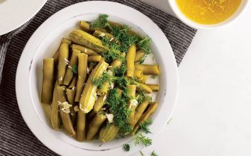 Kabaklı ve sirke soslu bakla