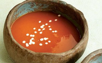 Kapyalı tatlı patates çorbası