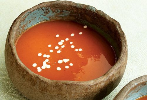 Kapyalı tatlı patates çorbası