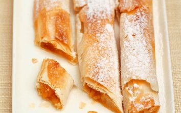 Kayısılı ve armutlu rulo