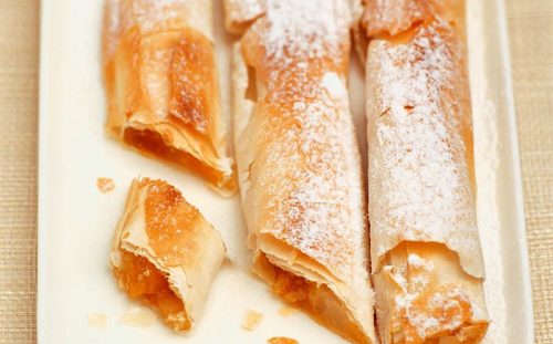 Kayısılı ve armutlu rulo