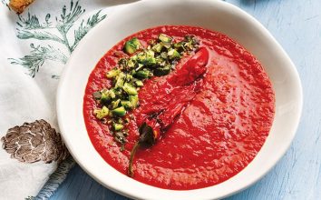 Közlenmiş Domates Ve Biber Çorbası