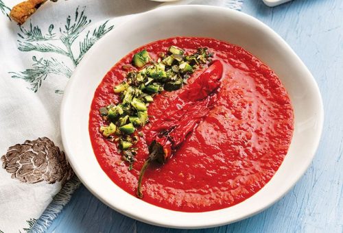 Közlenmiş Domates Ve Biber Çorbası