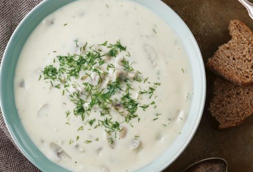 Kremalı mantar çorbası