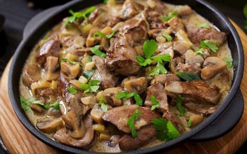 Mantarlı Ciğer Sote Tarifi