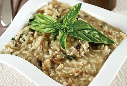 Mantarlı risotto