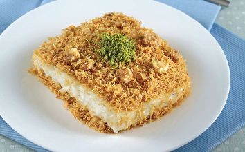 Muhallebili kadayıf tatlısı