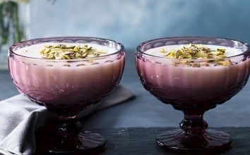 Muzlu ve sakızlı su muhallebisi