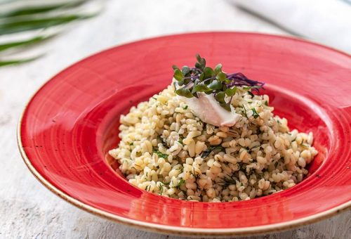 Otlu kaymaklı bulgur pilavı