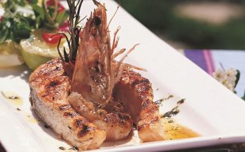 Pesto soslu deniz şöleni