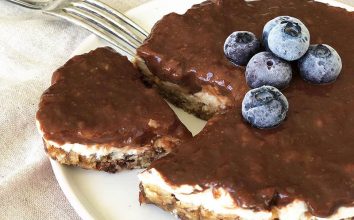 Pişmeyen, rafine şekersiz, glütensiz cheesecake