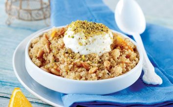 Portakallı irmik helvası