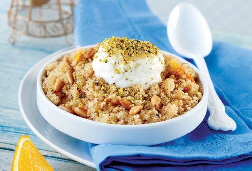 Portakallı irmik helvası