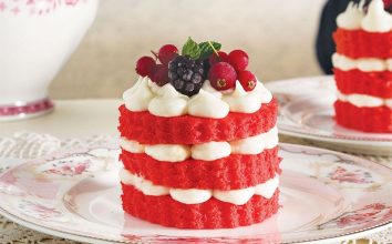 Red velvet küçük pastacıklar