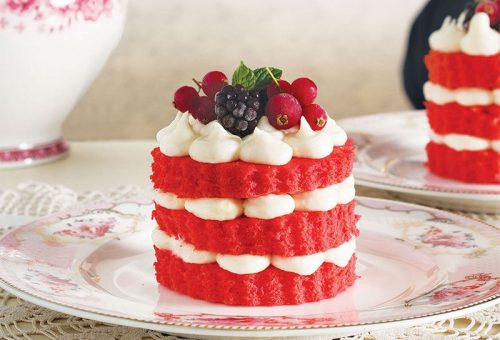 Red velvet küçük pastacıklar