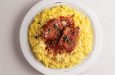 Safranlı Risotto Milanese domates soslu dana bonfile ile