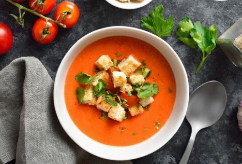 Sarımsaklı Domates Çorbası