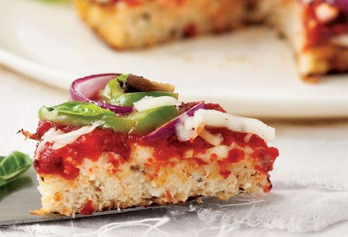 Sebzeli karnabahar pizza