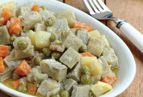 Sebzeli zeytinyağlı enginar