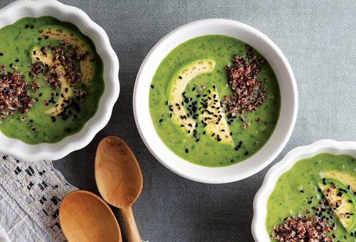 Soğuk avokado çorbası