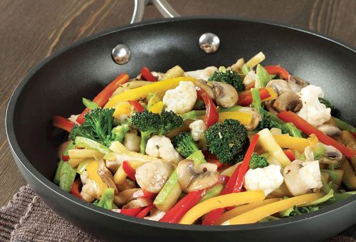 Soya soslu karışık zerzevat sote