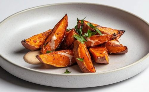 Tahin Soslu Tatlı Patates