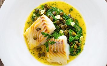 Tavada Kapari Soslu Levrek