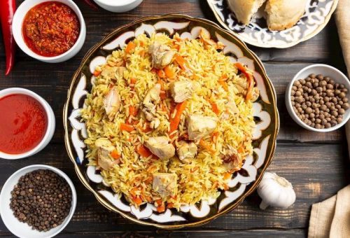 Tavuklu Özbek Pilavı